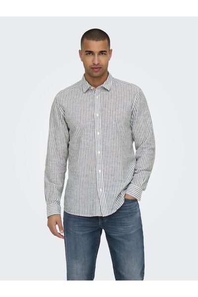 Only & Sons Πουκάμισο ONSCAIDEN από λινό