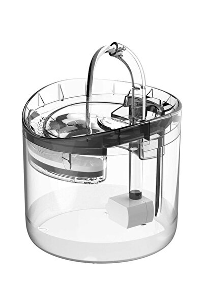 DOMEET نافورة مياه أوتوماتيكية للقطط، نافورة هادئة للحيوانات الأليفة مع فلتر ...