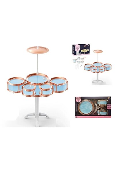 ANGMAD Set de tobe pentru copii, 5 piese, cu stativ