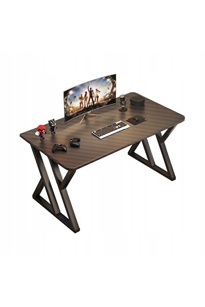 Rebiko Birou de gaming, Negru, Modern, pentru gameri, Masă tip loft 120x60x75cm
