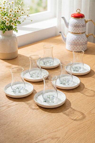 ACAR Lilyum 6-Person 12-Piece Tea Set