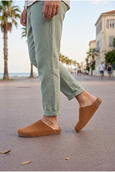 Zerenyus Zrj0556 Laceless Genuine Suede Leather Men's Casual Cork Sole Loafer...