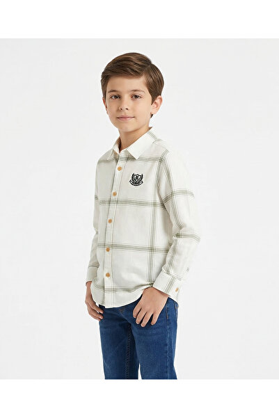 ruff Boys Checked Shirt – Full Sleeve Button‑Down Casual Style