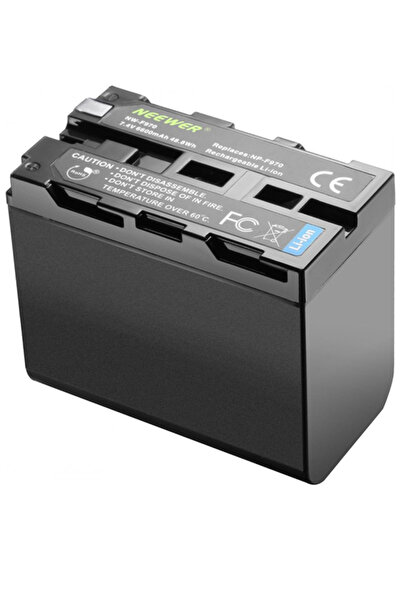 NEEWER بطارية ليثيوم أيون 6600 مللي أمبير، بطارية بديلة لسوني NP-F970