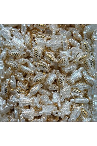 yiğit aksesuar 40 komada perli od belog zlata u obliku kornjače, plastični ma...