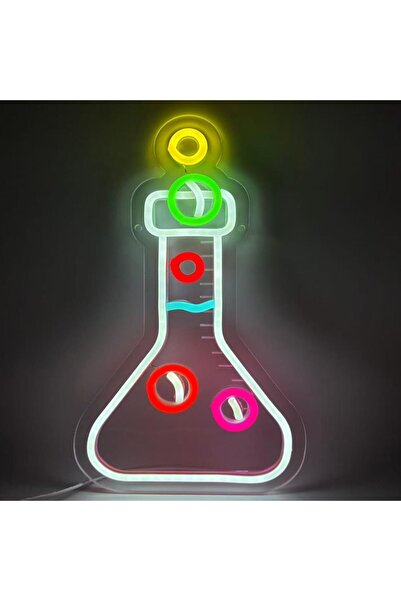 Slasa Science DNA Neon Sign 40x30 cm Multicolor LED with 6mm Acrylic Base