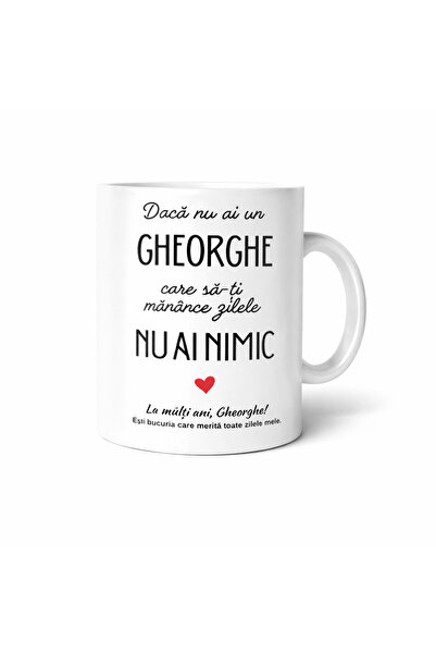 OEM Personalized mug with name GHEORGHE, birthday gift for men, emotional mes...