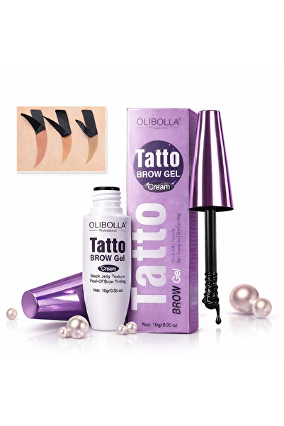 OLİBOLLA Tatto Eyebrow Tattoo Gel Peel-off Type, Waterproof, 3 Day Effect