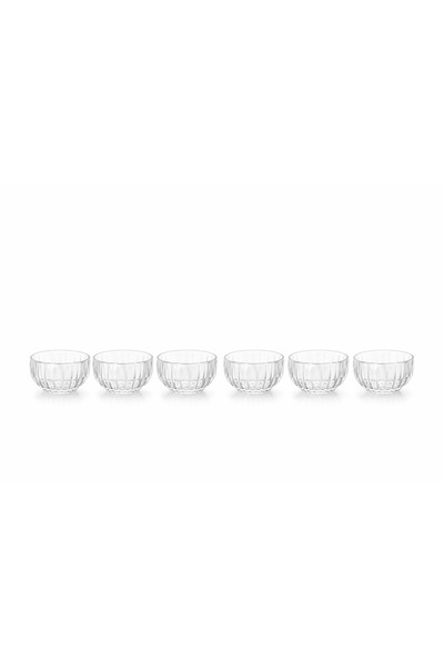 Stillo Set of 6 Glass Mini Bowls – 135 ml |   Transparent Snack & Sauce Bowl