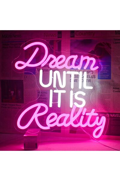 Slasa Dream Big Neon Sign 45x42 cm Multicolor LED with 6mm Acrylic Base Decor