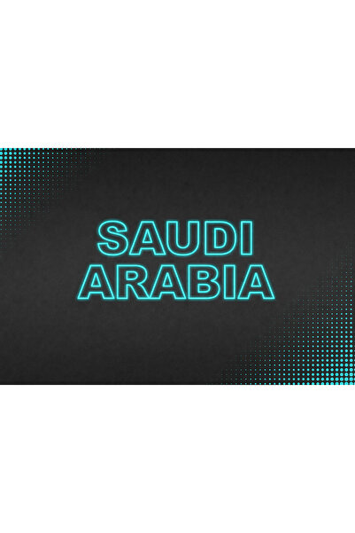 Slasa Riyadh Neon Sign 20x45 cm Multicolor LED with 6mm Acrylic Base Decor