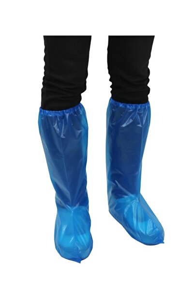 mispak Galoş Çizme Standart Ebat Tek Lastikli 60mikton Mavi