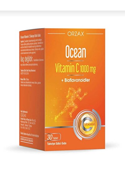 Ocean Orzax Ocean Vitamin C 1000 Mg 30 Tablet C Vitamini Takviyesi