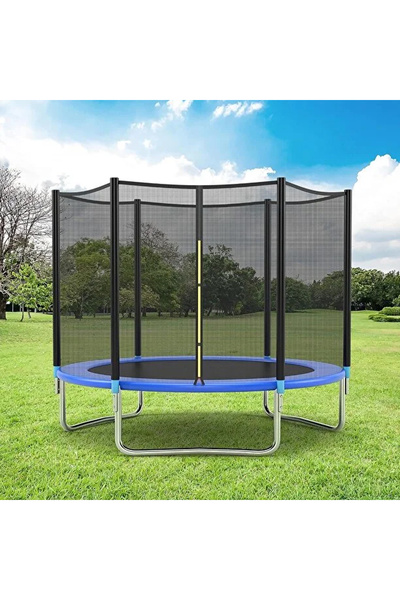 RahaShop ترامبولين بطول 6 أقدام مع شبكة أمان، ترامبولين خارجي متين للأطفال وا...