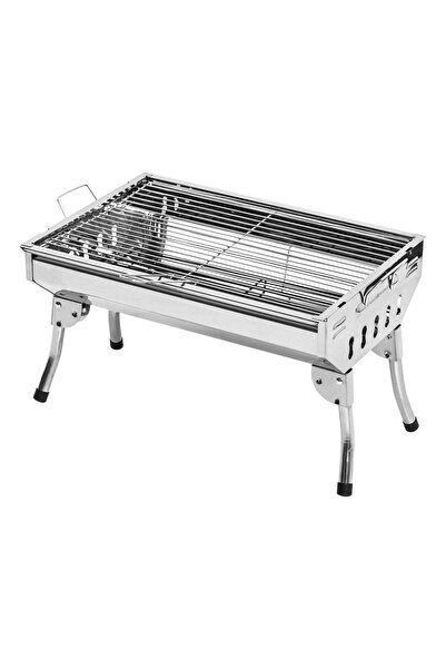 AL SANIDI Charcoal Grill for Trips, Charcoal Carrier for Grilling, Silver, 48...
