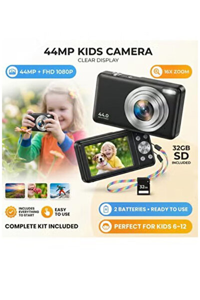 GENERAL Digital Camera Video Camcorder, FHD 1080P Kids Camera (44MP), Compact...