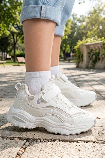 Vicco Дівчачі спортивні туфлі на товстій підошві - Кросівки з блискучими дета...