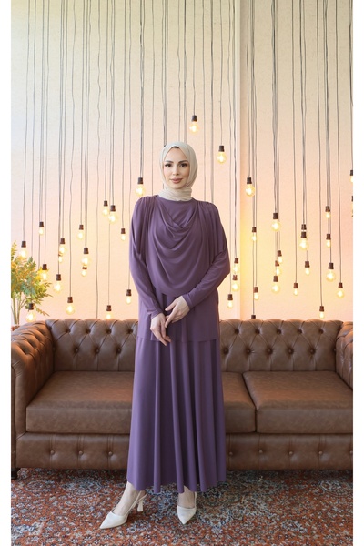 NİSUM MODA Degajeli Sandy Skirt Set