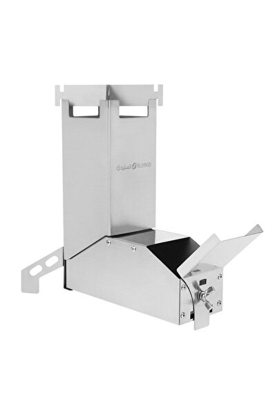 AL SANIDI Charcoal Stove, Charcoal Lighter and Burner, Silver, Size 7.5*8*23 cm