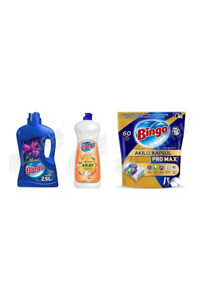 Bingo Surface Cleaning. Fresh 2.5 Lt + Dishwashing Detergent 650 ml + Pro Tab...