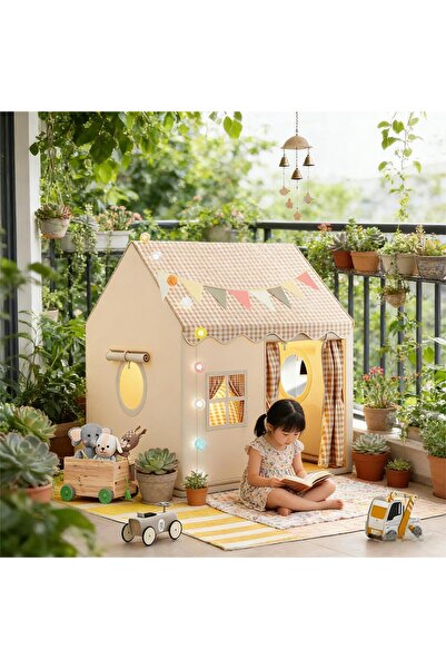 Pomefar Indoor Outdoor Kids Playhouse Tent, Princess Castle Design for Childr...