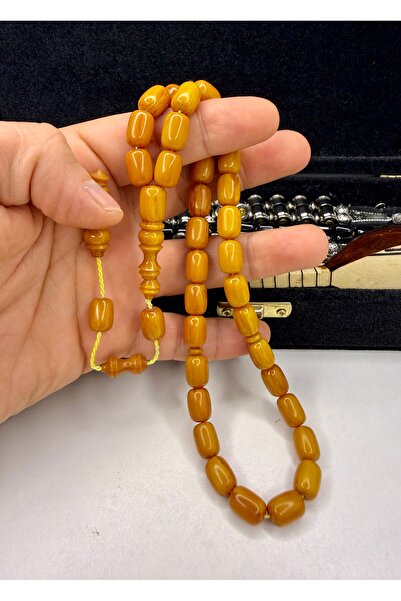 İskenderun Tesbihcilik Squeeze Amber Prayer Beads with System and Set