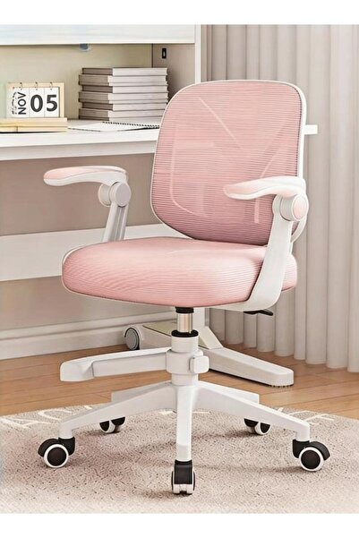 Generic Pink Kids Desk Chair, Ergonomic Study Chair with Adjustable Height Sw...