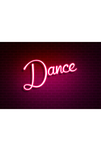 Slasa Lets Dance Neon Sign 45x45 cm Purple LED with 6mm Acrylic Base