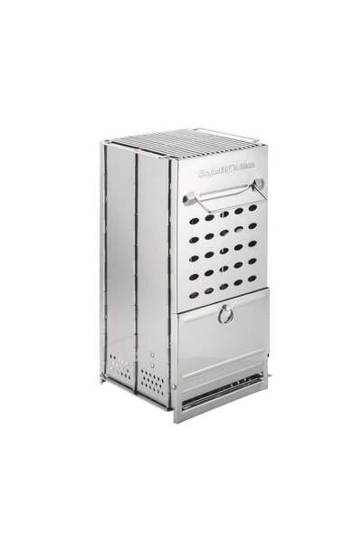 AL SANIDI Travel Grill, Portable Barbecue Stove, Silver, Size 21*21*35 cm