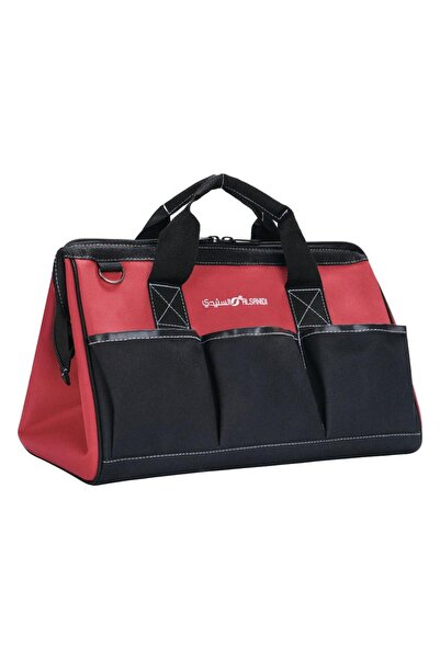 AL SANIDI Bag for Numbers and Equipment, Polyester Bag, Red-Black, Size L:41....