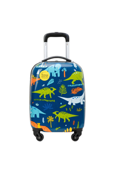 bon voyage Telescopic Handle Dino Printed Kids Luggage 45cm