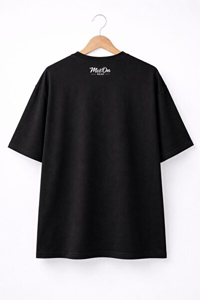 Me&On WEAR Halloween Witch House Printed Oversized Unisex T-Shirt – Gothic Pumpkin Pattern Streetwear Tee