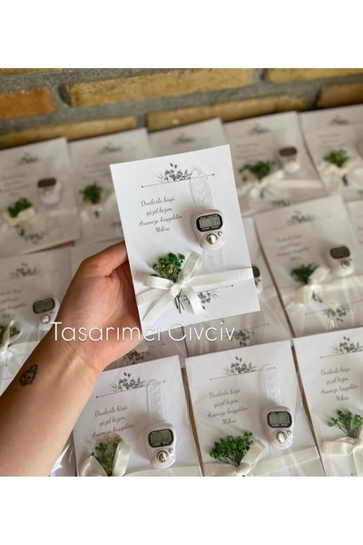 Tasarımcı Civciv Hediyelik Zikirmatik bebek Mevlidi mevlüdü hediyelikleri 8 adet