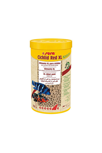 SERA Cichlid Red XL Nature - Floating Granules for Large Carnivorous Cichlids...
