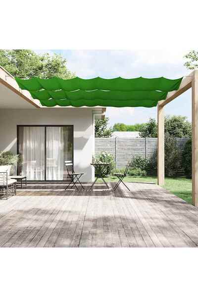 vidaxl Vertical awning, light green, 100x1000 cm, Oxford fabric