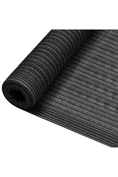 vidaxl Plasă protecție intimitate, antracit, 1x10 m, HDPE, 195 g/m²