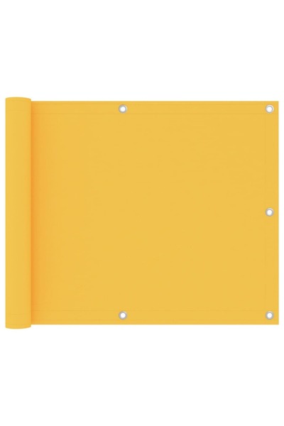 vidaxl Paravan balcon, galben, 75x300 cm, țesătură oxford
