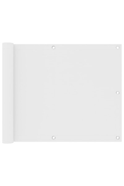 vidaxl Paravan de balcon, alb, 75 x 400 cm, țesătură oxford