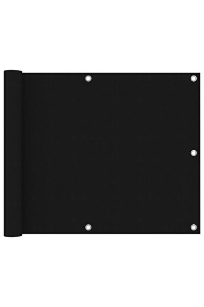 vidaxl Paravan de balcon, negru, 75 x 600 cm, țesătură oxford