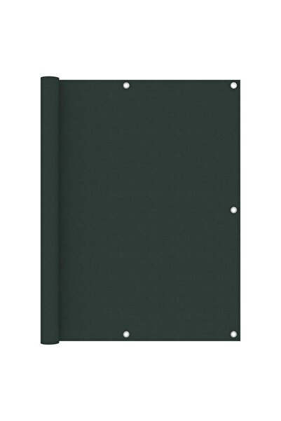 vidaxl Paravan de balcon, verde închis, 120x500 cm, țesătură oxford