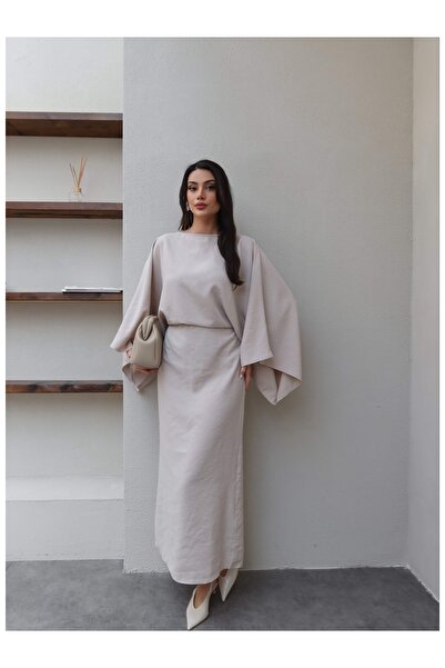 ESRAHELVACI Waist-Tied Wide Sleeve Dress