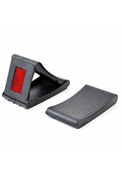 Mega Oto Market Katlanabilir Teker Takozu Kaydırmaz Araç Sabitleme Rampası Re...