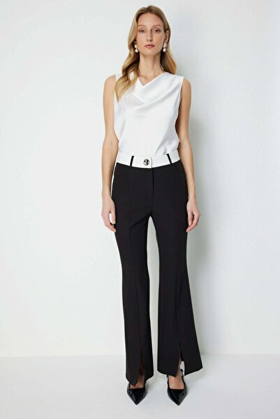 ON Παντελόνι διπλού χρώματος με σκισίματα στα μπατζάκια