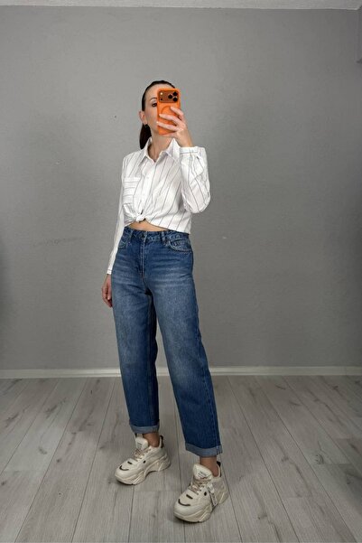 lady special Σκούρο μπλε τζιν μαμά " (Dark blue mom jeans) - this is a direct...