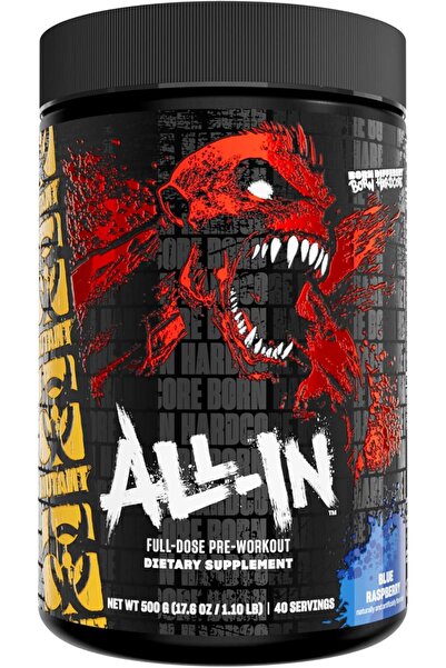 MUTANT Madness All In Full Dose Pre-Workout 504g Blue Sharkberry Flavour