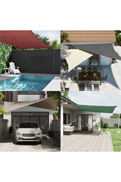 vidaxl Parasolar, maro, 4,5x4,5 m, țesătură oxford, pătrat