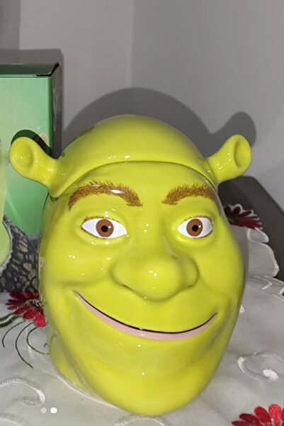 CİYU TİCARET Shrek 3D Kupa Bardak Hediyelik Koleksiyonluk 3D Shrek Kupa Bardak