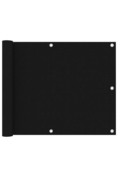 vidaxl Balcony screen, black, 75 x 500 cm, oxford fabric