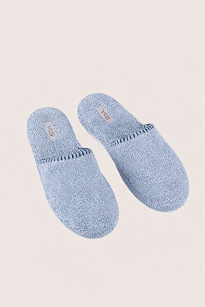 İrya Шадоу 100% памучни унисекс хавлиени чехли мъгливо синьо