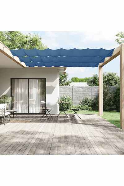 vidaxl Copertină verticală, albastru, 100x1200 cm, țesătură oxford
